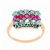  Anello in oro rosa e argento con diamanti e rubini presso Castignoli - Orologeria e gioielleria a Monza
