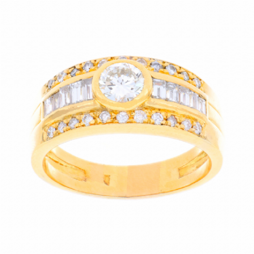  Anello in oro giallo con diamanti presso Castignoli - Orologeria e gioielleria a Monza