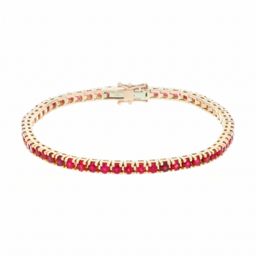  Bracciale tennis in oro rosa con rubini presso Castignoli - Orologeria e gioielleria a Monza