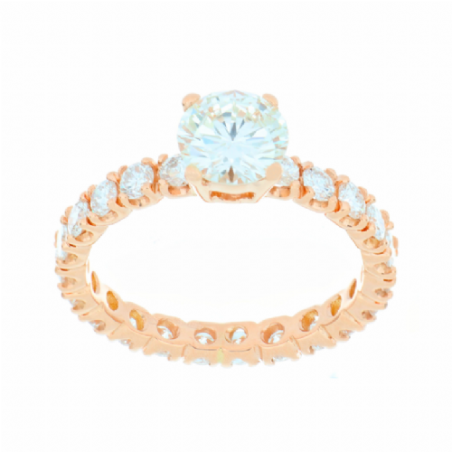  Anello in oro rosa con diamanti presso Castignoli - Orologeria e gioielleria a Monza